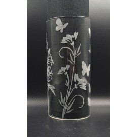 Gravírozott váza 5,5 x 12 cm